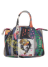Anarchy, &pound;160, Handbags, Blue/Green/Orange/Pink, Canvas, Front view
